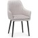 Stool on the metal frame Rainer MR -28 Metal/velor, black/gray 57x57x86 cm