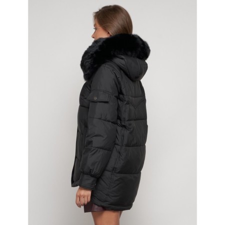 Winter jacket, size 44, black color-4