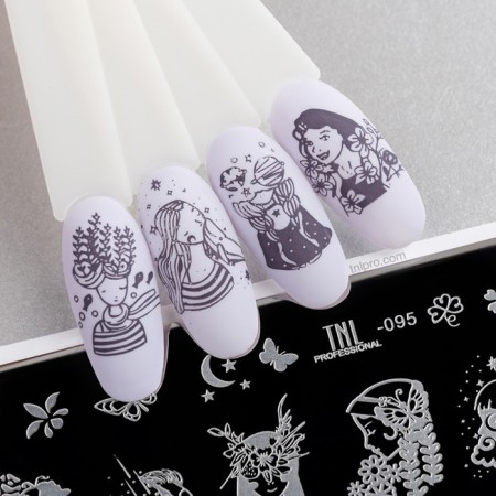 TNL Premium Woman Flower Stamping plate-2
