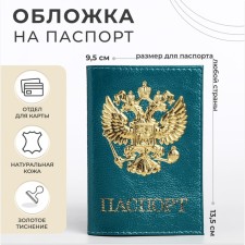 Covers for passport, turquoise color