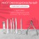 Manicure set "reptile", 8 items, in case, red color