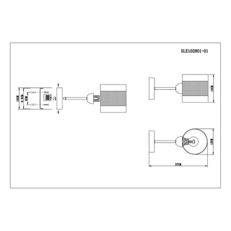 Wall lamp EVOLUCE. Sle102801-01. Miento. 1x40 W, E14, 12x13 cm, color chromium-6