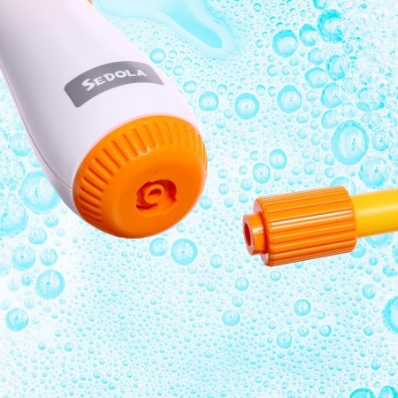Children's shower for the bath "Submarine", with a brush for washing the head, works from batteries-4