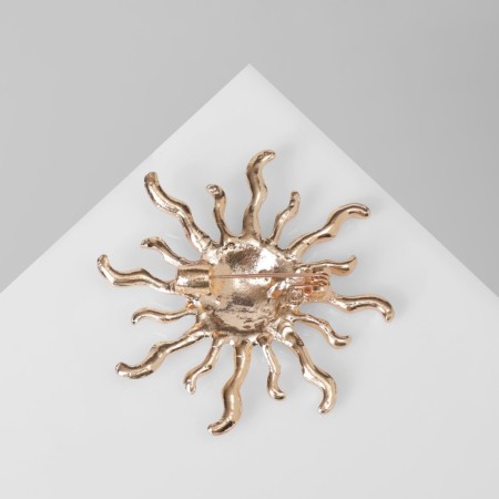 Brooch "Sun", Color Gold-1