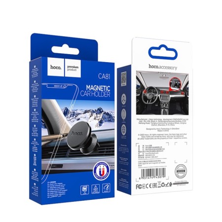 Holder for a smartphone in the auto Hoco Ca81, 4.5-7 ", magnetic, up to 500 grams, black-8