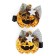 Carnival clamp "Pumpkin" set 2 pieces