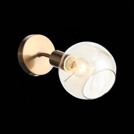 Wall lamp EVOLUCE. Sle155301-01. Gentore. 1x60 W, E14, 13x14.5 cm, Antique copper color-1
