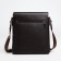 Men's bag over the shoulder, Textura, external pocket, brown color