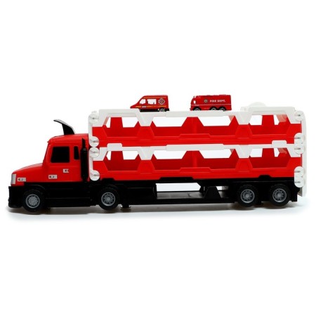 Parking 2 in 1, transforms into a vehicle, light and sound effects, red color-1