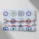 Bracelet-reinforcing "red thread" set 2 pcs., Beads, black and white color