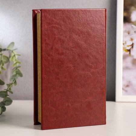 Safe wood book "esthete" leatherette 21x13x5 cm-3