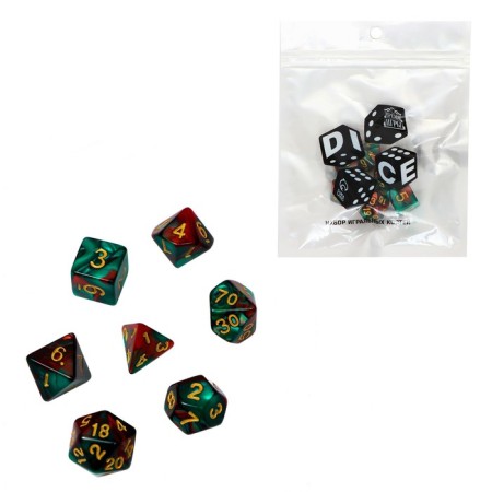 Cubes set for D&D (Dungeons and Dragons, DND) "Game time", Series: D&D, 7 pcs