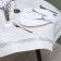 Gnital tablecloth with rhinestones, 85 x 85 ± 5 cm, milk color, p/e color