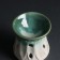 Aroma lace ceramics "Long sheet" Green 8.5x8.5x9.7 cm