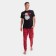 Pajama New Year's male KAFTAN "Santa Claus", red/black color, size 48