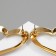 Earrings Metal "Heart" stencil, contour, color gold