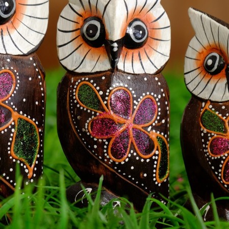 Souvenir set tree "Owls" 15x4x20 cm-5