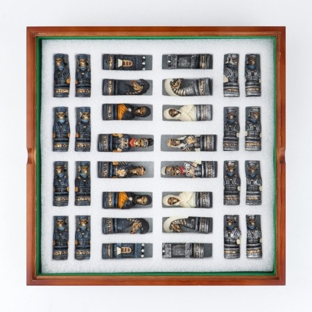 Chess wooden gift souvenir "Death Valley", 36 x 36 cm, King H-7.5 cm, paws H-6.5 C-5
