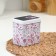 Bank for bulk products 600 ml "Buta", rectangular, white color