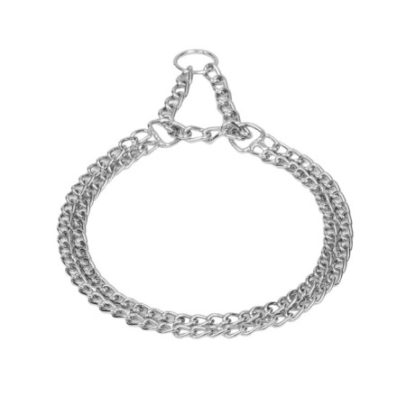 Collar - half -stain Metal two -row, 60 cm, wire thickness 2.5 mm-2