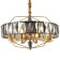 Crystal Suspended chandelier Avenue 8xe14 40W, size 62x62x63-152 cm, bronze color