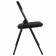 Folding stool Brabix Golf CF-007, black frame, black fabric
