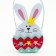 Easter decor basket "White Bunny" 8.5x11x22.5 cm