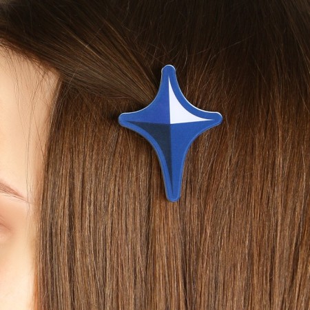 Hair clips "Shuriken", anime, 3.7 x 3.7 x 1 cm-3