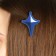 Hair clips "Shuriken", anime, 3.7 x 3.7 x 1 cm