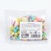 Sugar confectionery: pink. yellow, purple, 25 g.