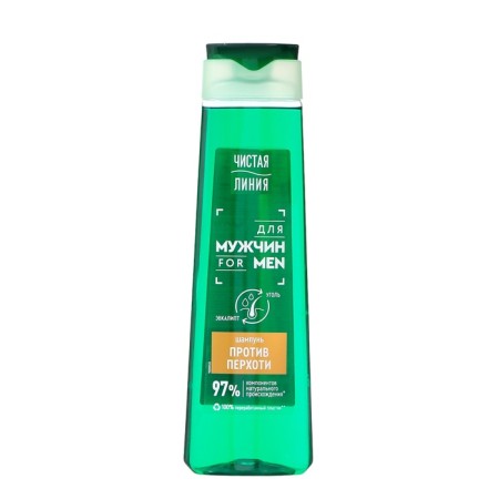 Shampoo for men Pure line with eucalyptus and coal, 400 ml-3