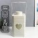 Summary Metal for 1 candle "Lantern with heart" aged white 38x18.5x18.5 cm