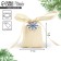 Snowflake's cotton bag, 7 x 9 cm, New Year