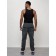 Cargo jeans men, size 46-48, dark gray color