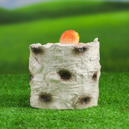 Фигурное кашпо "Береза с совамии "-3