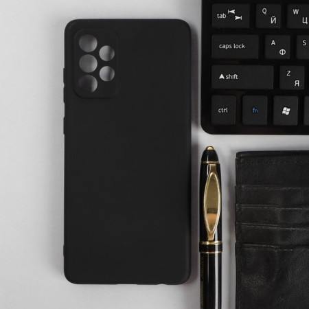 Pero cover for Samsung A72, silicone, black