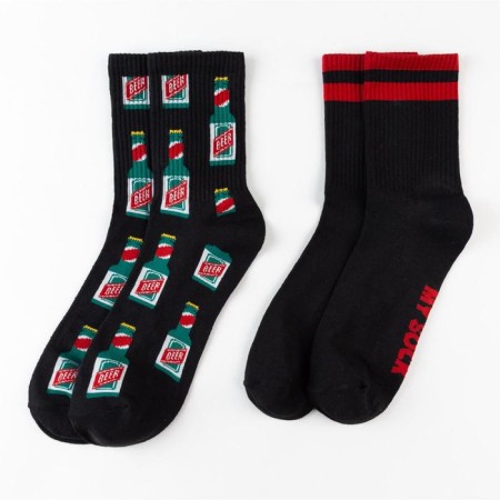 A set of men's socks "something stylish" 2 pairs, size 41-44 (27-29 cm)-1
