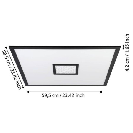 Ceiling lamp Dimmated Bordonara, 36W LED with PDU-4