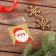 BOPP package with sticky tape, "Santa Claus", 7*7+3cm