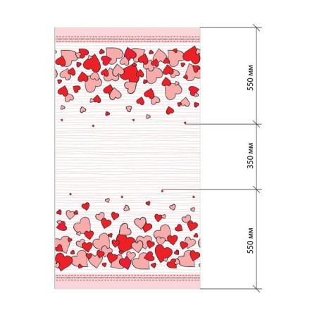 Babier "Ethel" Cat’s Love 149x110cm, 100% cotton, sarzha 190 g/m2-6