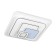 Luer with DPD "Squares" LED 160W Black-white-blue 49x49x10 cm