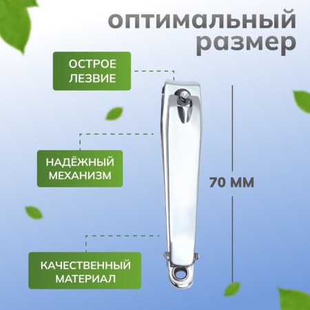 Kusachki - Pedicier, with a file, 7 cm, silver color.-1