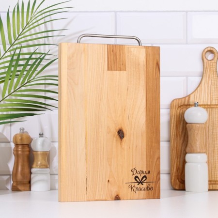 Groot board "rectangle" large (metal handle) 34x22x1.8 cm-1