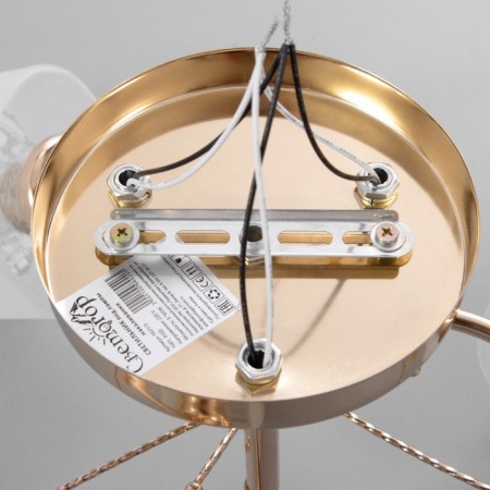Ceiling chandelier "Natalie" 3x40W E27 Color: Gold-8