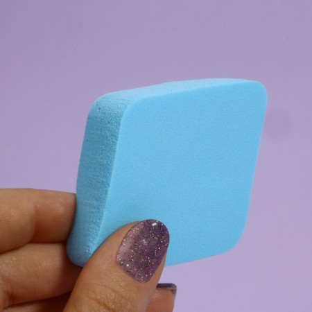 Makeup sponge "Rombs", set - 4 pcs, 6.5 × 5 cm, multi -colored-3