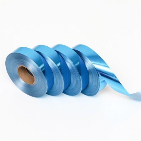 Metallized tape, blue, 2 x 45 m-1