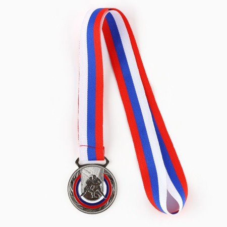Thematic medal 195 "Struggle", silver, d = 5 cm-3