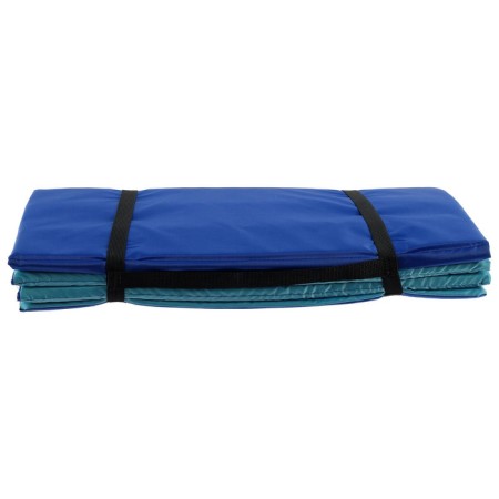 Tourist mat, folding, 170x51x0.8 cm, blue/turquoise color-6