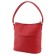 Female bag, genuine leather, red 27x12x47 cm