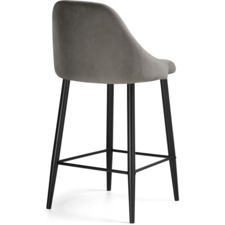 Harmar jama metal/velor, black/gray 46x53x90 cm-3